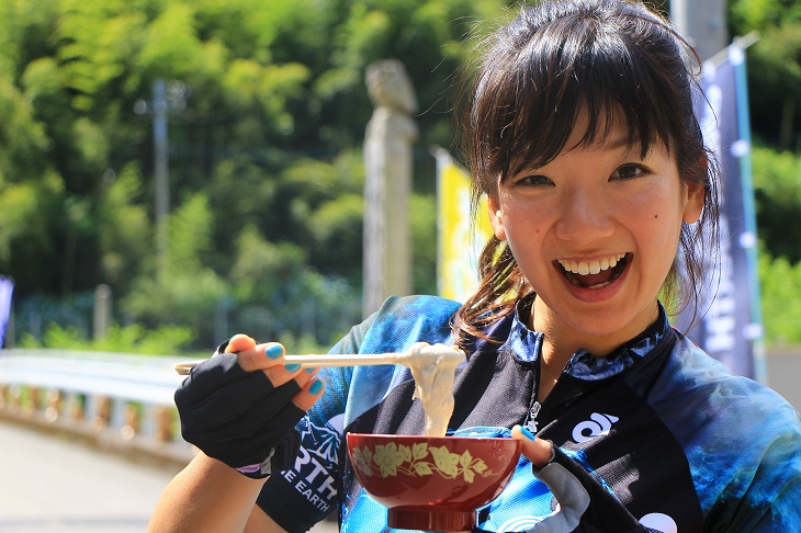 「ふれあいの里柳野」では蕎麦がきをいただきました!