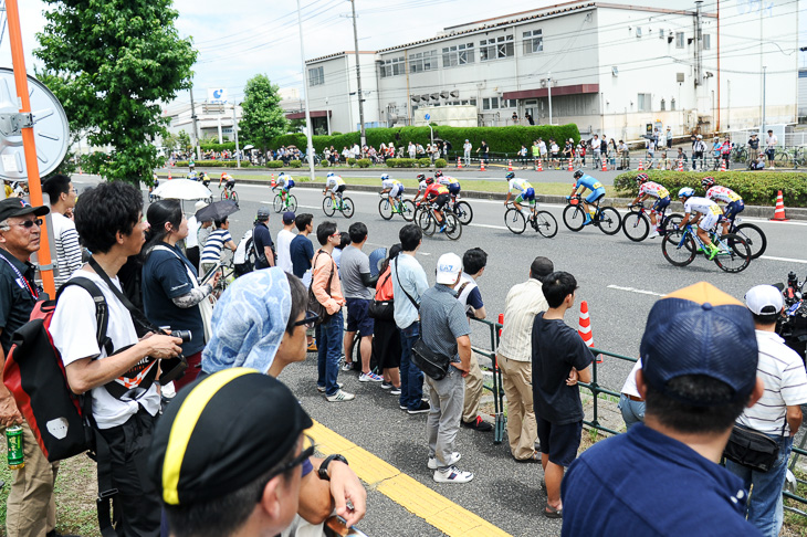 初めてロードレースを見るという観客も多かった広島クリテリウム