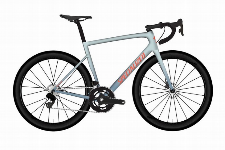 スペシャライズド Women's Tarmac Disc Expert（Gloss Storm Grey/Ice Blue/Acid Lava）