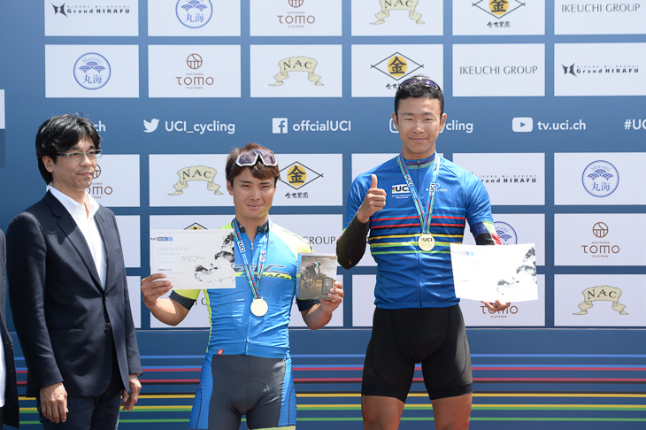 男子140km 19歳-34歳　表彰式