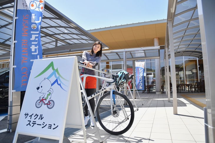 大会当日は道の駅などにエイドステーションを設置