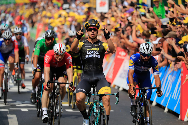 ツール・ド・フランス2018ではステージ2勝をあげたディラン・フルーネウェーヘン（オランダ、ロットNLユンボ）。着用するヘルメットはBULLET