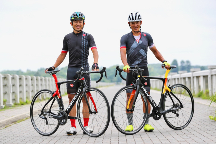 小西裕介さん(左、なるしまフレンド)と西谷雅史さん(右、サイクルポイント オーベスト)