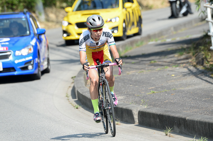 F レース終盤は独走に持ち込んだ唐見実世子（弱虫ペダルサイクリングチーム）