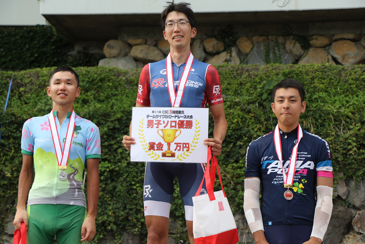 男子ソロを制したのは各種レースで入賞経験も多い銀山耕一さん(Roppongi Express)