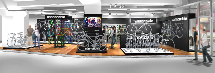 キャノンデール専門の店舗内ストア「CANNONDALE brand store」がオープン