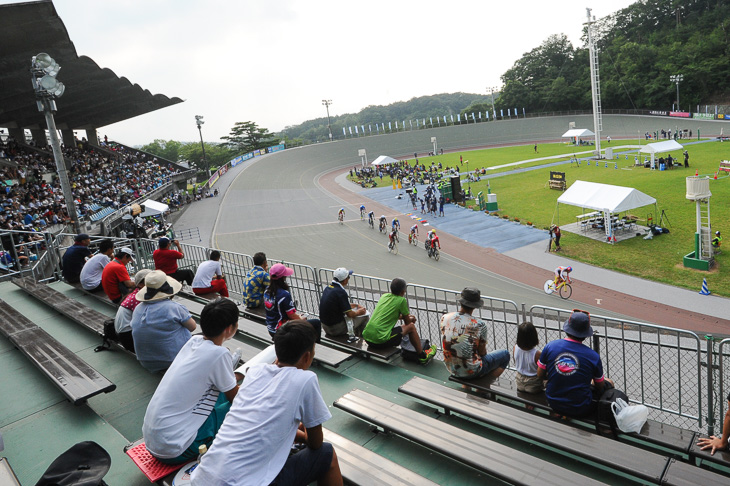 今年のインターハイ・トラック競技の会場は競輪学校の333mバンク