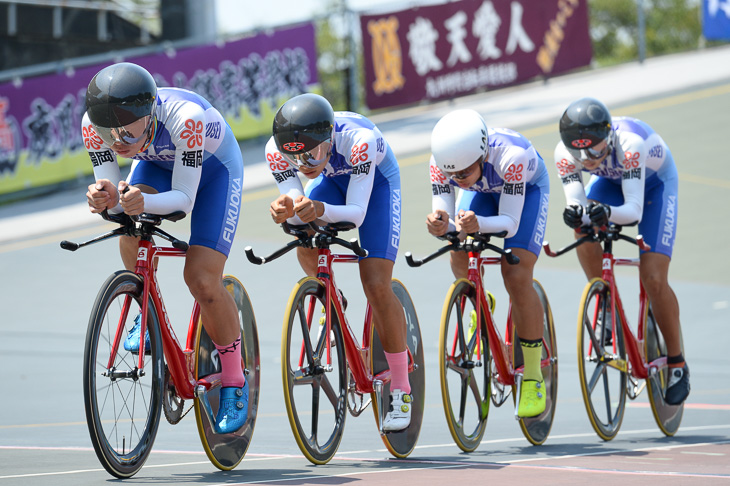 4kmチーム・パーシュート予選2位 祐誠高校 4分23秒844