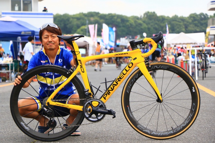 上原嗣則さん(なるしまフレンド) ピナレロ DOGMA F10