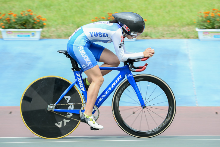 2kmインディヴィデュアル・パーシュート 予選1位 内野艶和(祐誠高校)2分31秒227
