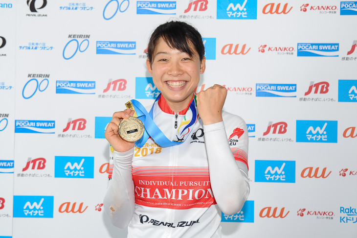 2kmインディヴィデュアル・パーシュート優勝 内野艶和(祐誠高校)