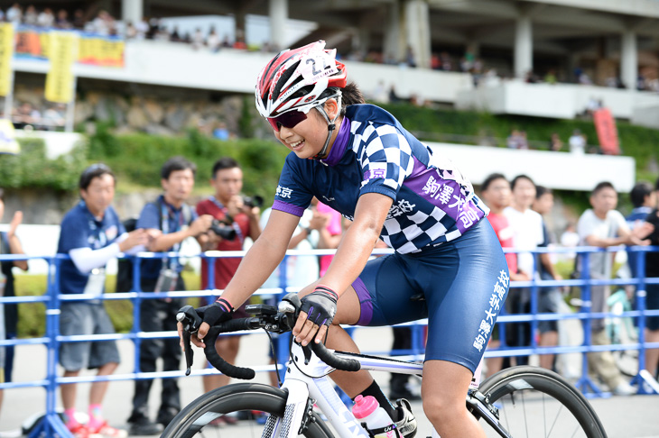 女子ロードレース　優勝した渡部春雅（駒澤大学高校）