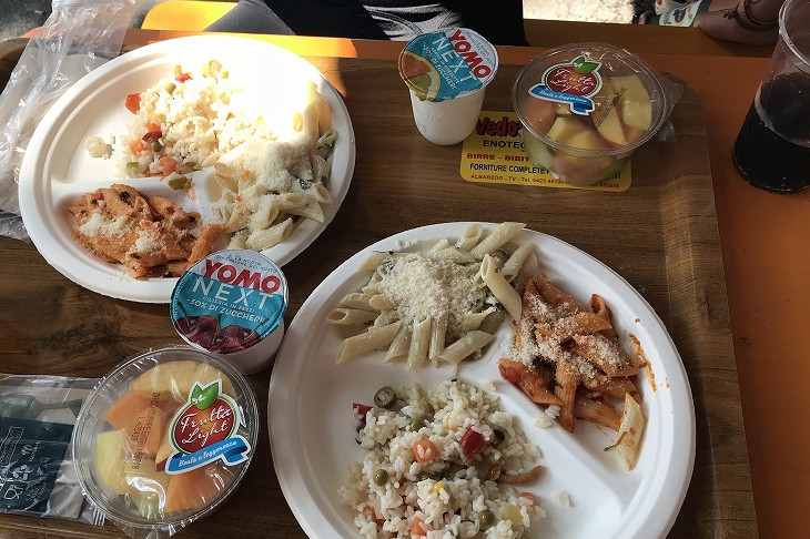 ゴールしてから頂いたメニュー。美味しかったー!!