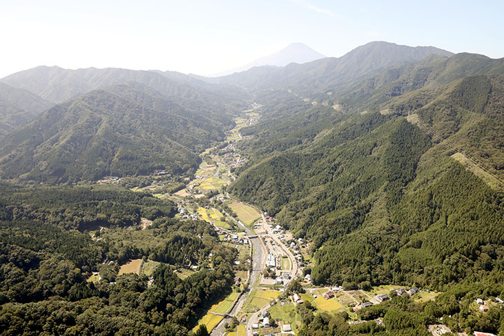 山岳区間入り口となる「道志みち」