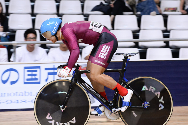 男子スプリント予選1位　中野慎詞（早稲田大学）10秒291（大会新）