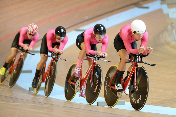 4kmチームパーシュート予選1位 日本大学 4分12秒723