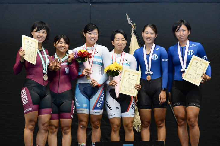 女子チームスプリント  表彰式
