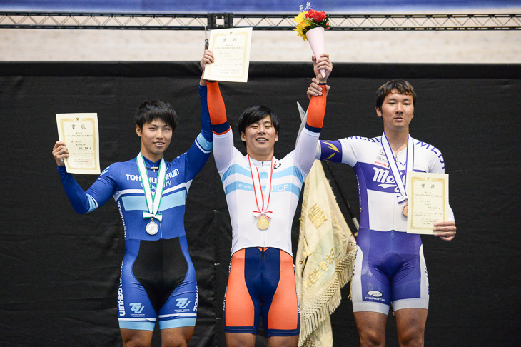 男子ケイリン　表彰式