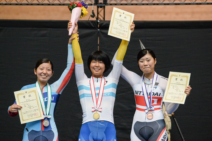 女子オムニアム 表彰式