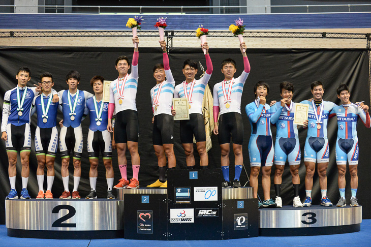 4kmチームパーシュート 表彰式