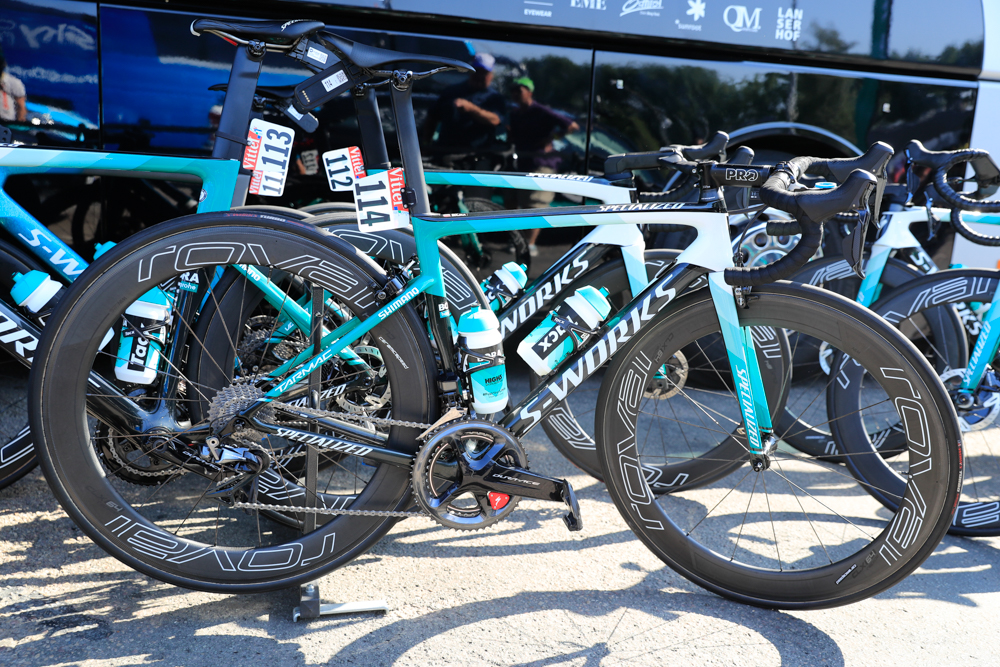 ラファル・マイカ(ポーランド)のS-Works Tarmac。マイカはリムブレーキバージョンを使用した