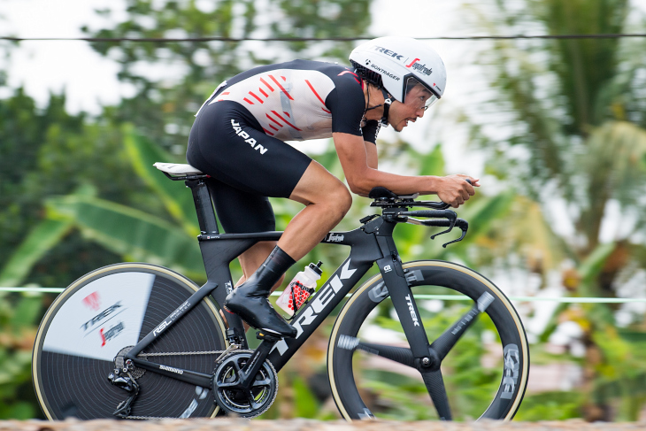 別府史之(トレック・セガフレード)は1位と1分42秒差の3位入賞の走りを見せた