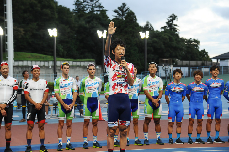 宇都宮ブリッツェンの増田成幸選手が選手宣誓