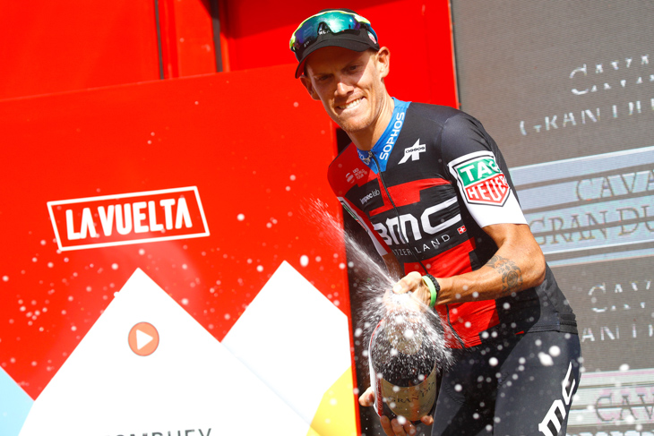 ステージ通算3勝目を飾ったアレッサンドロ・デマルキ（イタリア、BMCレーシング）