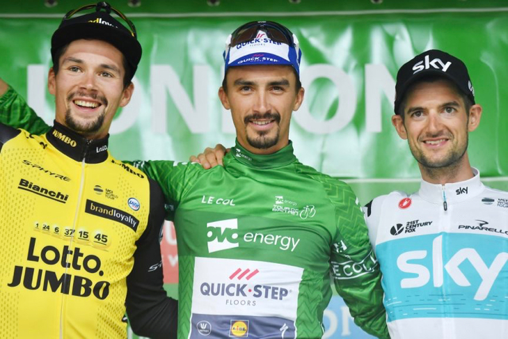 キャリア2度目のステージレース総合優勝を飾ったジュリアン・アラフィリップ(フランス、クイックステップフロアーズ)