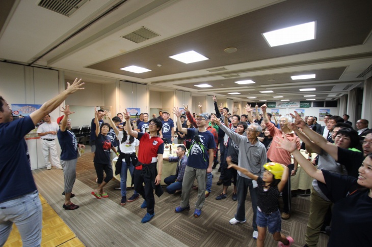 お待ちかねのじゃんけん大会は皆真剣勝負