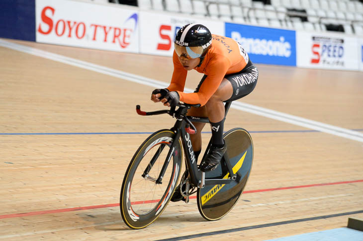 1kmタイムトライアル1位 伊澤将也(横浜高校自転車競技部)1分8秒871