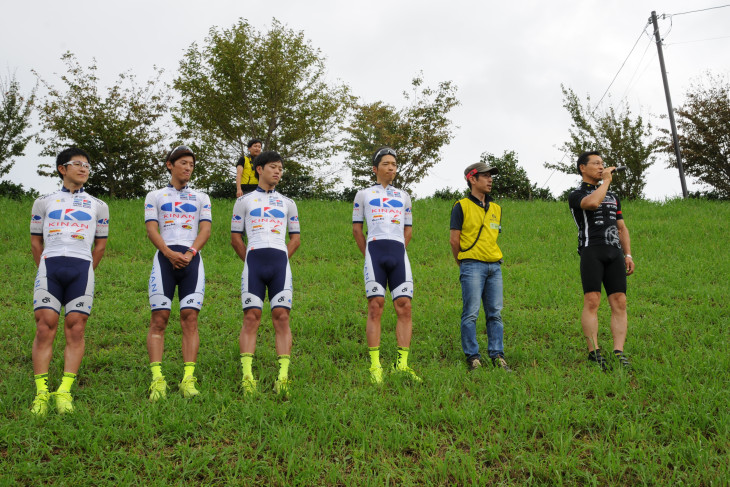 いなべステージのホームチームでもあるキナンサイクリングチームの中島康晴選手、椿大志選手、中西健児選手、雨乞竜己選手がゲストとして参加