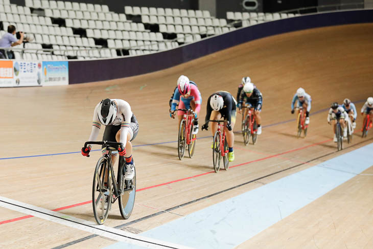 女子スクラッチ　梶原悠未（筑波大学）が1位