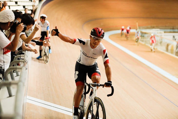 オムニアム全日本選手権 優勝した窪木一茂（チームブリヂストンサイクリング ）