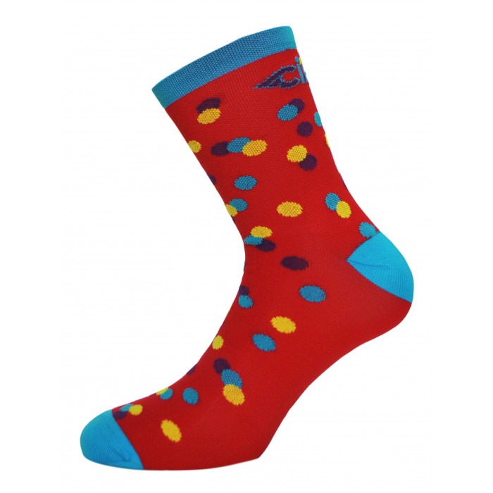 チネリ Caleido Dots Socks(レッド)