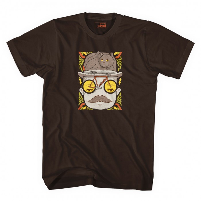 チネリ Mr.Cat Hat T-Shirt(ブラウン)