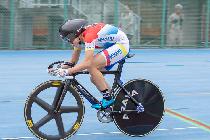 女子500mタイムトライアル優勝　山口真未（茨城県、日本サイクルスポーツセンター）  37秒327