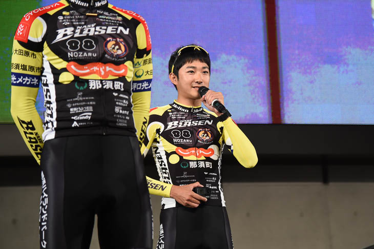 選手に紛れていた岩井航太監督(那須ブラーゼン)