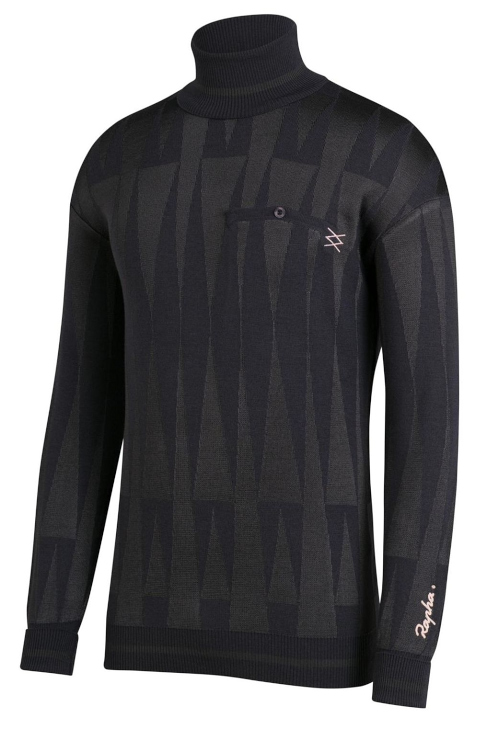 Rapha MILANO-ROMA MERINO WOOL ROLL NECK(Black)