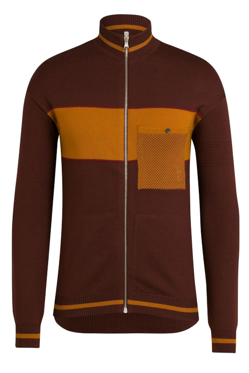 Rapha MILANO-ROMA MERINO WOOL TRACK TOP(Brown)
