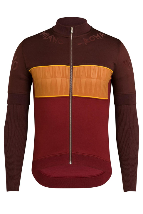 Rapha MILANO-ROMA JERSEY WITH ARM WARMERS(Brown/Dark Orange/Dark Red)