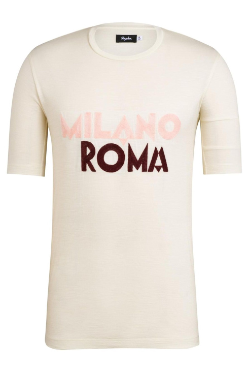 MILANO-ROMA EMBROIDERED MERINO T-SHIRT