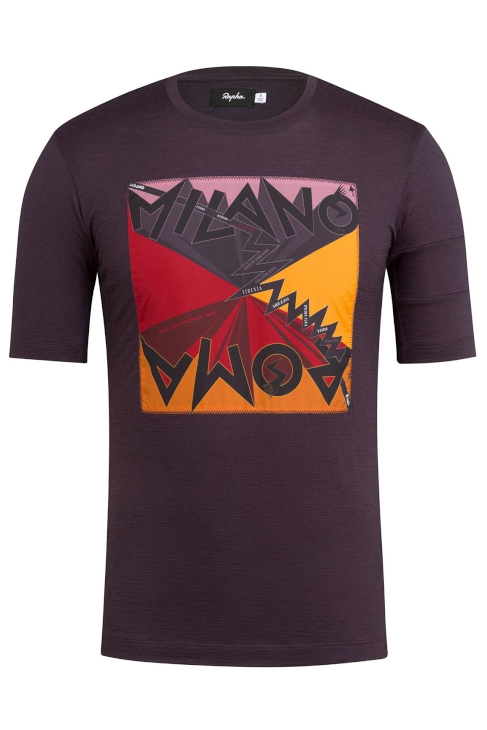 Rapha MILANO- ROMA PRINTED MERINO T-SHIRT