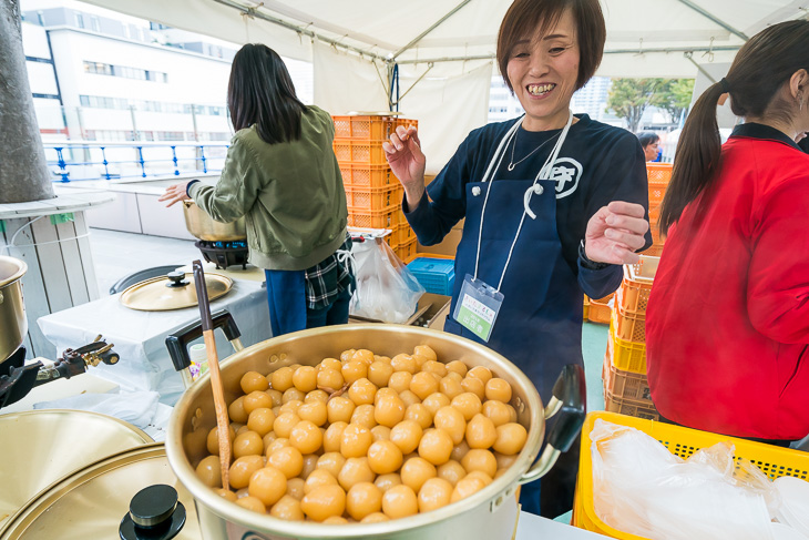 美味しそうな香りを漂わせていた玉こんにゃく