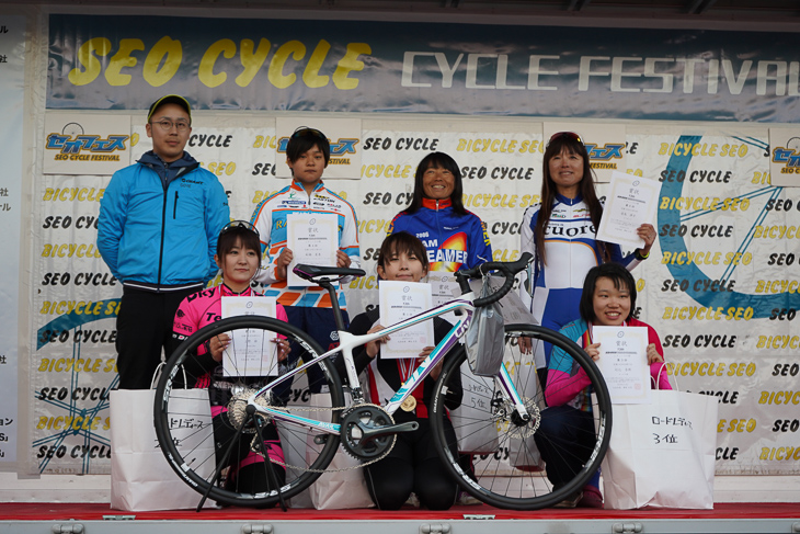 女子レースではLIVのバイクが！！！！