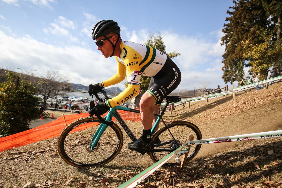 5位のクリス・ジョンジェワード(オーストラリア、Flanders JBLOOD CX team)