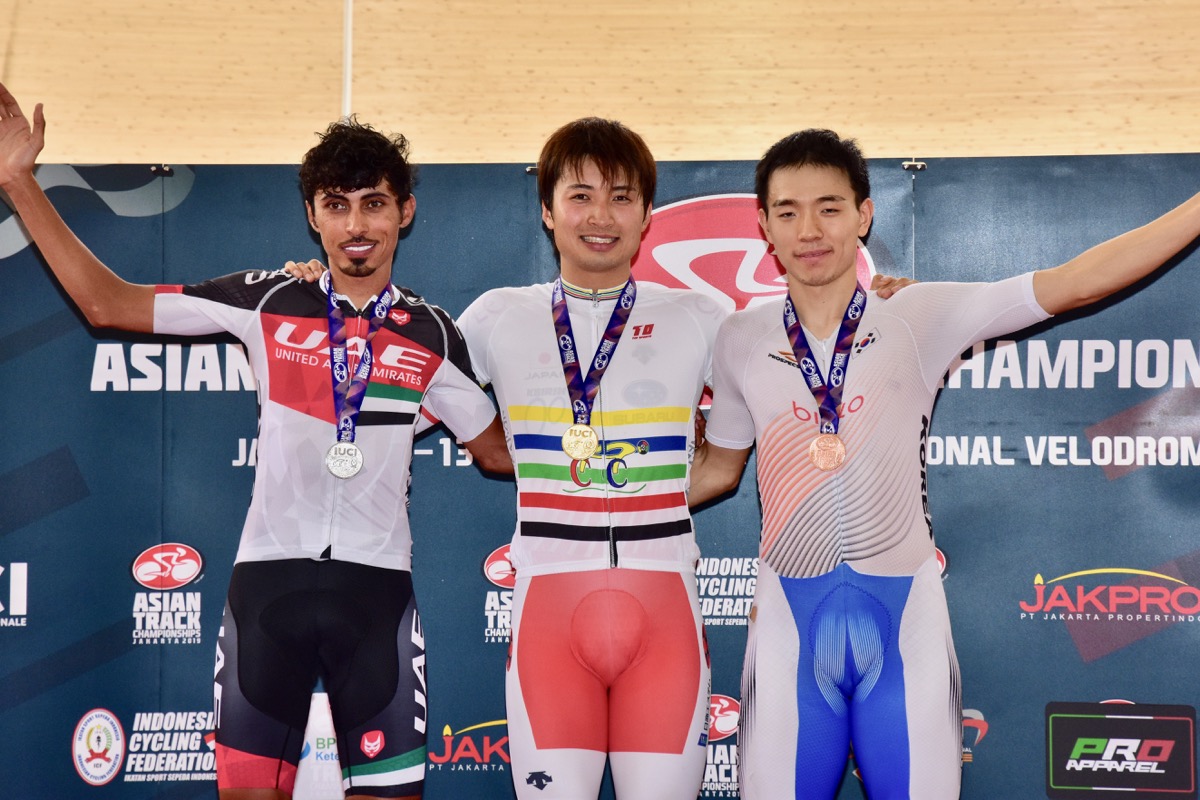 2年連続3度目のオムニアム金メダルを獲得した橋本英也(日本) パラ男子B個人パーシュート決勝