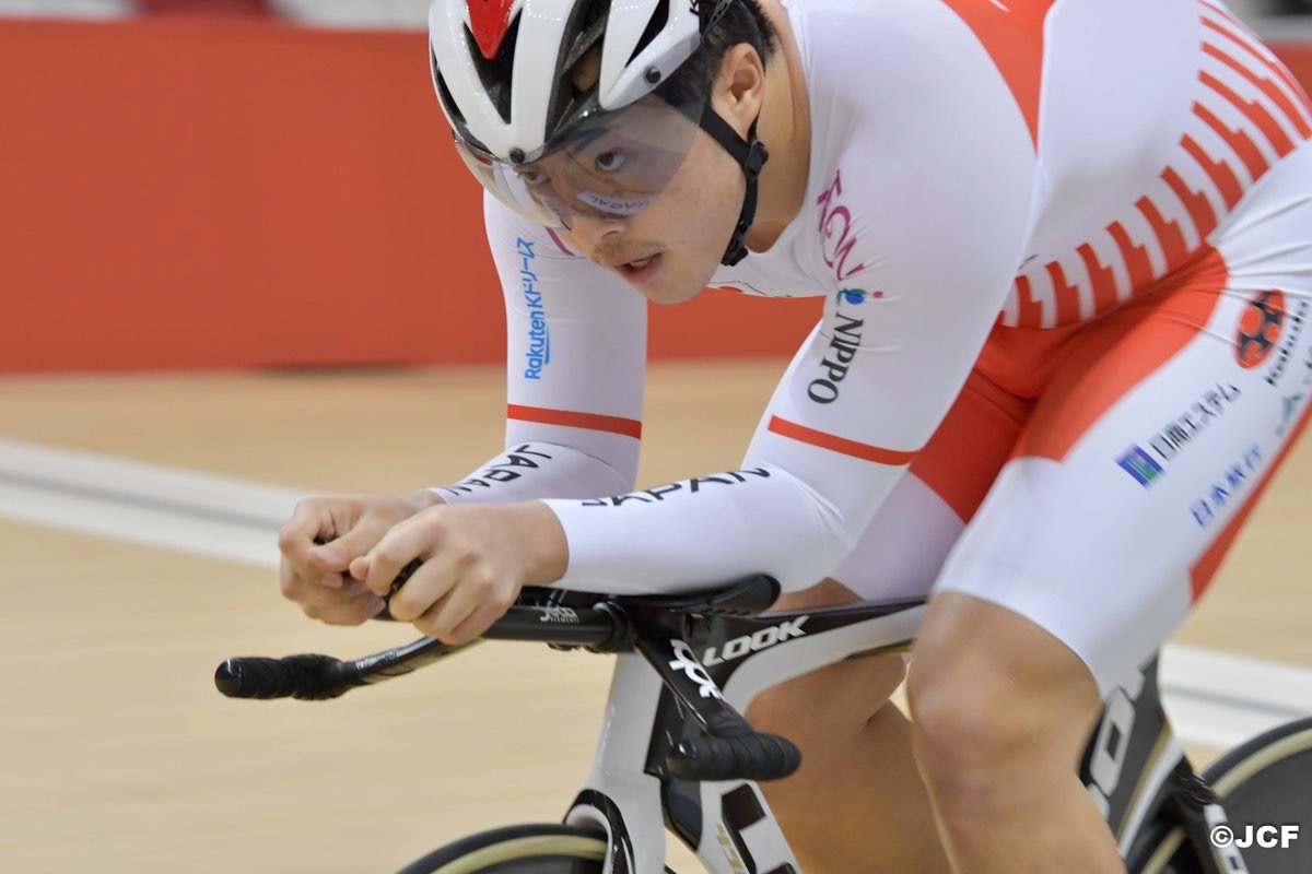 ジュニア男子1kmタイムトライアル決勝 2位となった市田龍生都(日本)