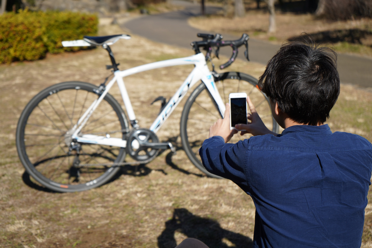 ペアリング前に行うのは自転車情報の登録だ