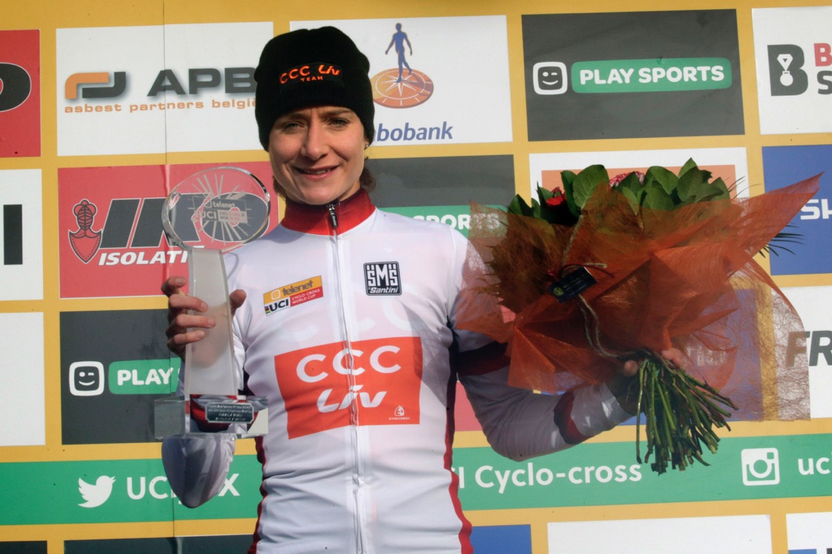ワールドカップランキングで総合優勝したマリアンヌ・フォス(オランダ、CCC・リブ)